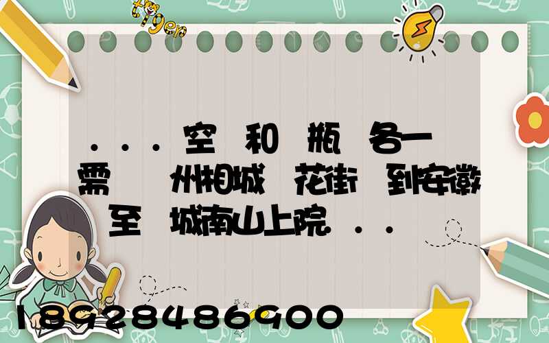 ...空調和電瓶車各一臺需從蘇州相城魯花街帶到安徽東至縣城南山上院...