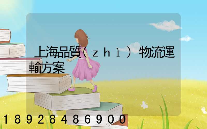 上海品質(zhì)物流運輸方案