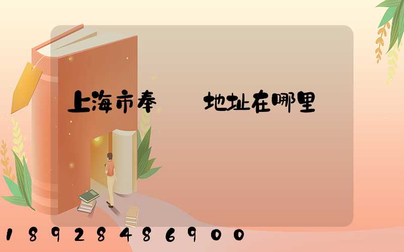 上海市奉賢區地址在哪里