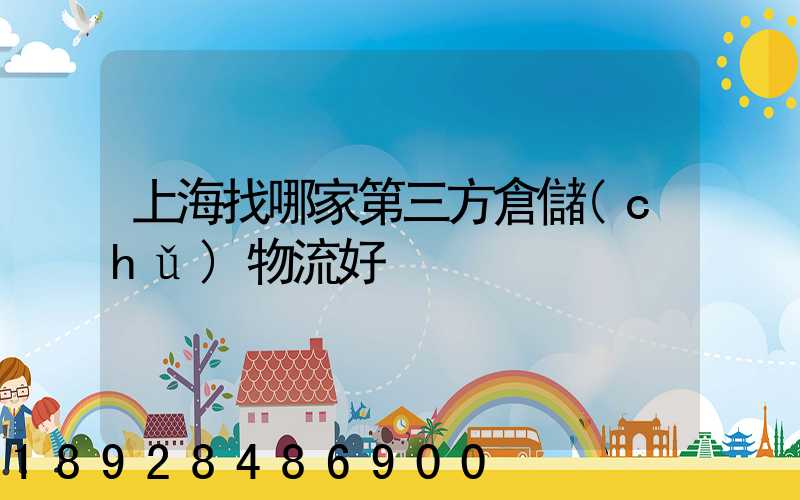 上海找哪家第三方倉儲(chǔ)物流好
