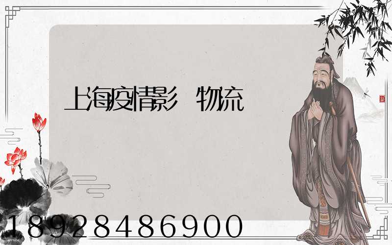 上海疫情影響物流運輸