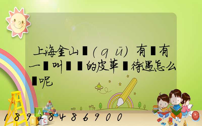 上海金山區(qū)有沒有一個叫華豐的皮革廠待遇怎么樣呢