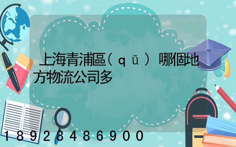 上海青浦區(qū)哪個地方物流公司多