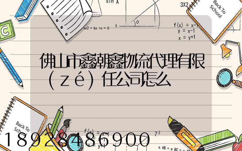 佛山市鑫潮鑫物流代理有限責(zé)任公司怎么樣