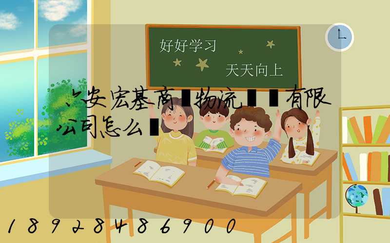 六安宏基商貿物流開發有限公司怎么樣