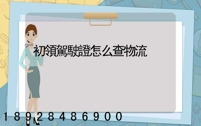 初領駕駛證怎么查物流