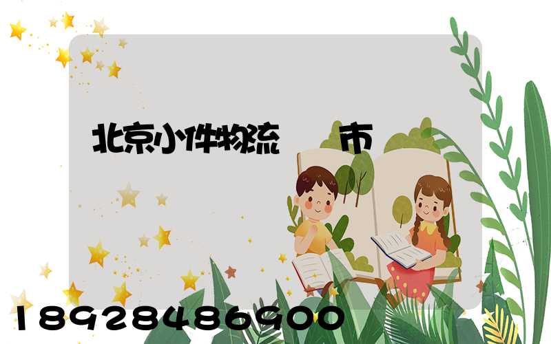 北京小件物流運輸市價