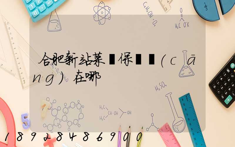 合肥新站菜鳥保稅倉(cāng)在哪