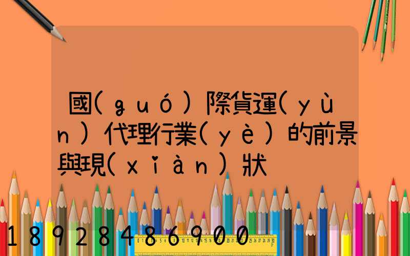 國(guó)際貨運(yùn)代理行業(yè)的前景與現(xiàn)狀