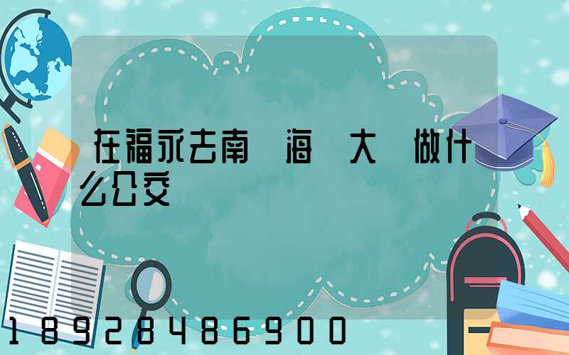 在福永去南頭海關大廈做什么公交車