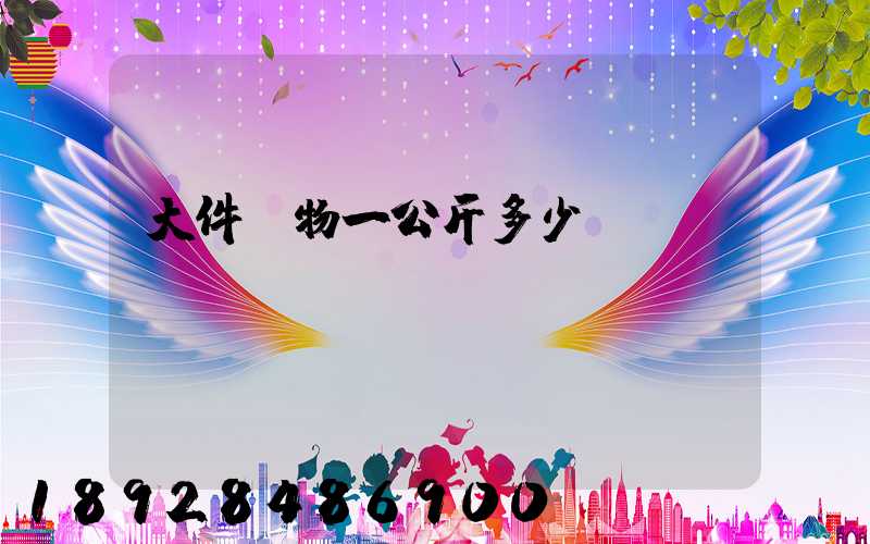 大件貨物一公斤多少錢(qián)