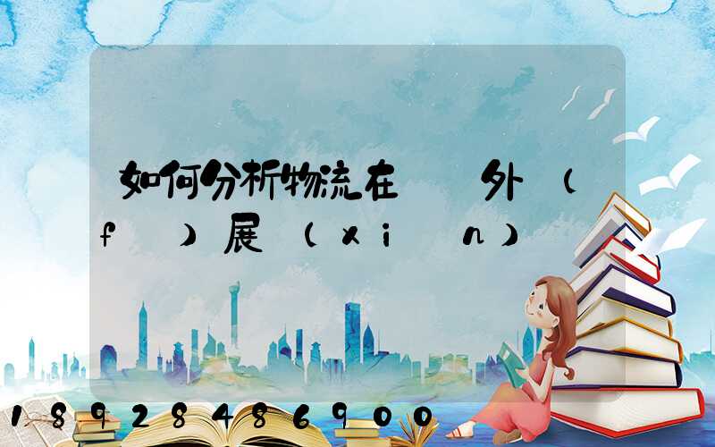 如何分析物流在國內外發(fā)展現(xiàn)狀