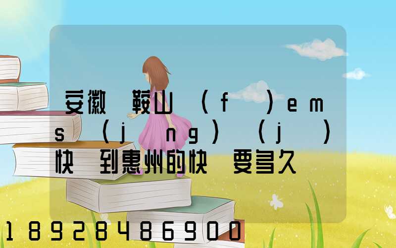 安徽馬鞍山發(fā)ems經(jīng)濟(jì)快遞到惠州的快遞要多久