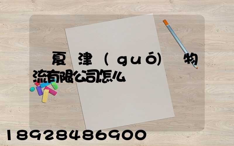 寧夏寧津國(guó)際物流有限公司怎么樣