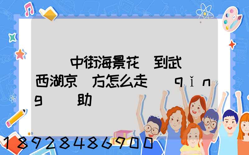 從吳中街海景花園到武漢東西湖京東方怎么走請(qǐng)幫助