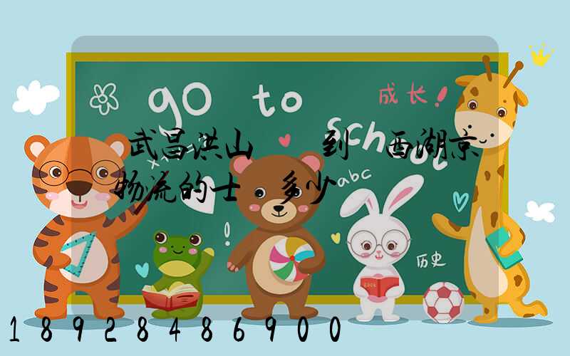 從武昌洪山廣場到東西湖京東物流的士費多少錢