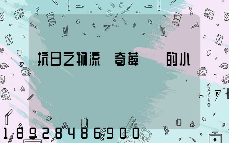抗日之物流傳奇薛劍強的小說