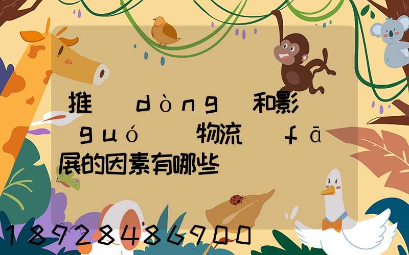 推動(dòng)和影響國(guó)際物流發(fā)展的因素有哪些