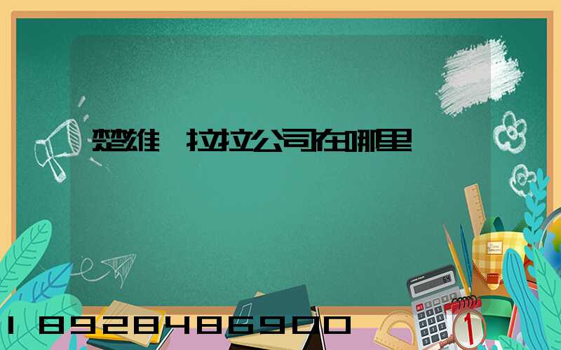 楚雄貨拉拉公司在哪里