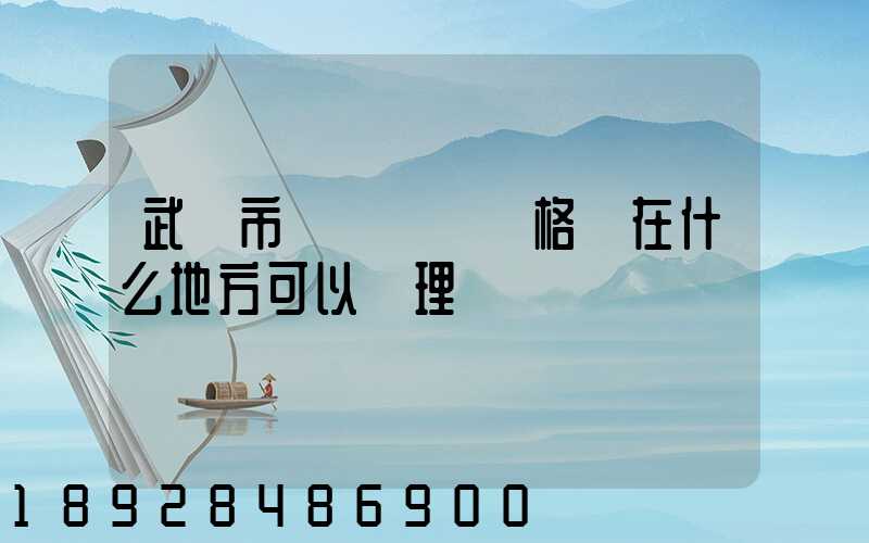 武漢市貨運從業資格證在什么地方可以辦理