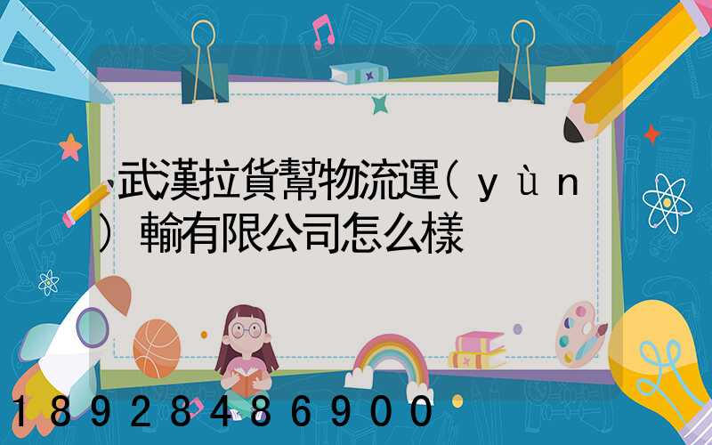 武漢拉貨幫物流運(yùn)輸有限公司怎么樣