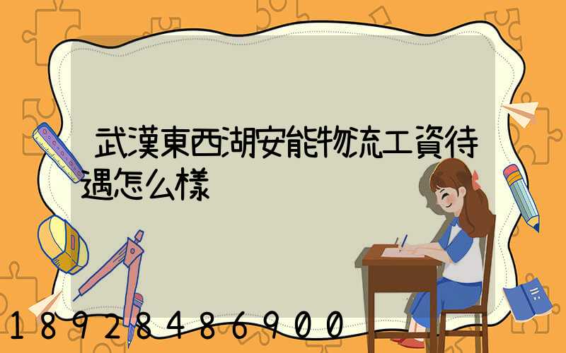 武漢東西湖安能物流工資待遇怎么樣