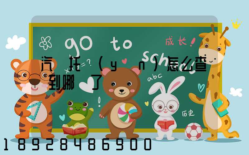 汽車托運(yùn)怎么查詢到哪兒了