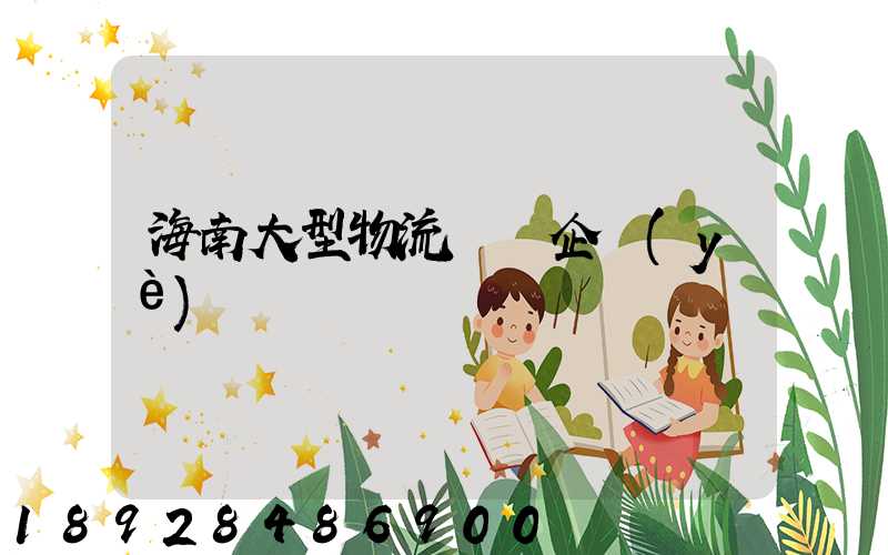 海南大型物流運輸企業(yè)