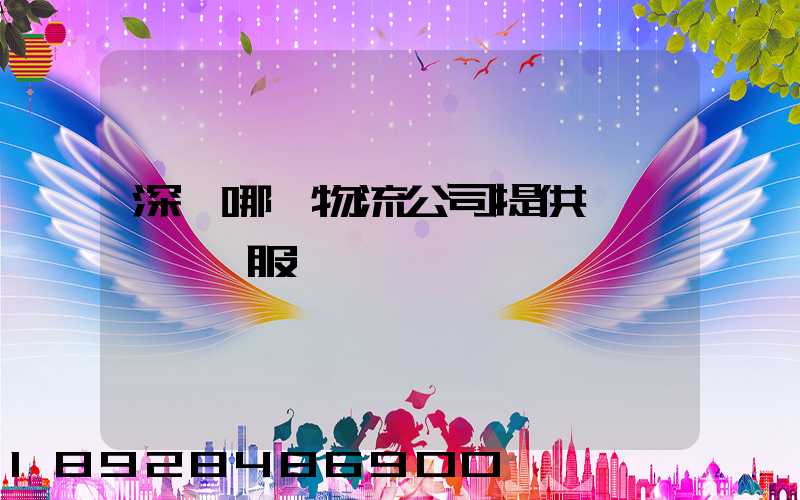 深圳哪個物流公司提供氣墊車運輸服務