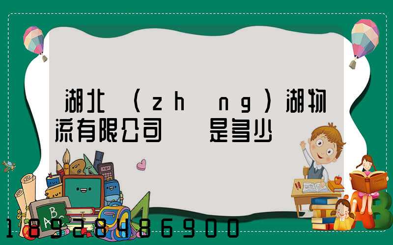 湖北長(zhǎng)湖物流有限公司電話是多少