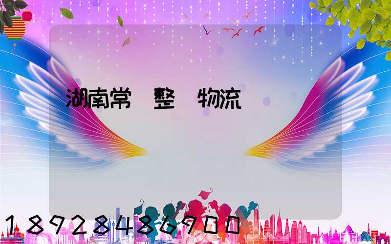 湖南常見整車物流運輸