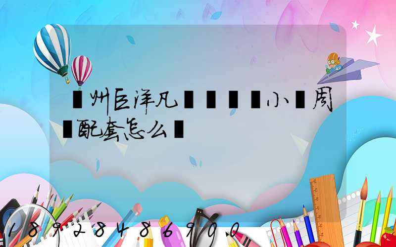 瀘州巨洋凡爾賽國際小區周邊配套怎么樣