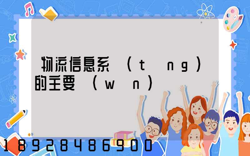 物流信息系統(tǒng)的主要問(wèn)題