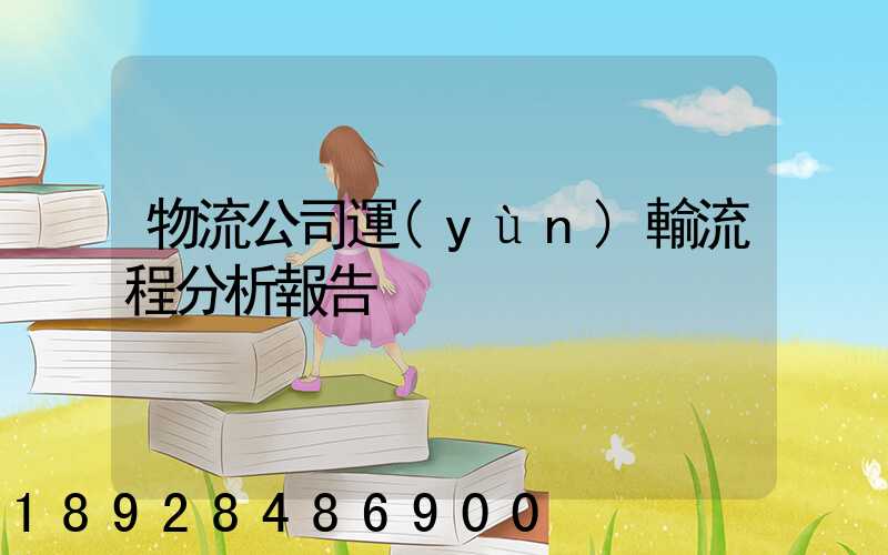 物流公司運(yùn)輸流程分析報告