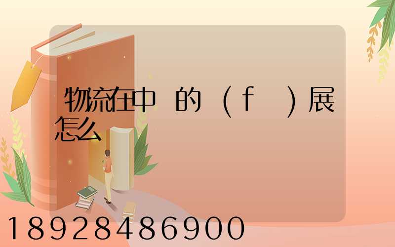 物流在中國的發(fā)展怎么樣