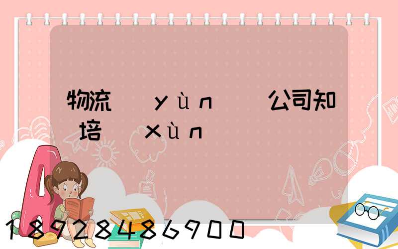 物流運(yùn)輸公司知識培訓(xùn)