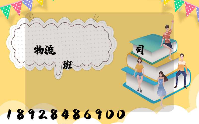 物流運(yùn)輸司機(jī)班長(zhǎng)