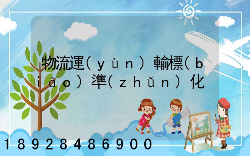 物流運(yùn)輸標(biāo)準(zhǔn)化