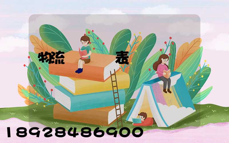 物流運輸資質表