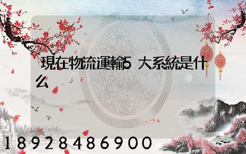 現在物流運輸5大系統是什么