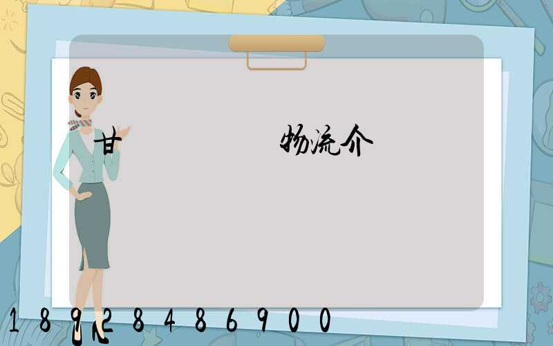 甘肅網絡運輸物流介紹