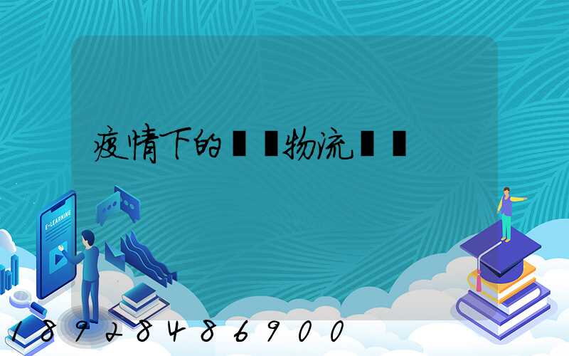 疫情下的國際物流運輸