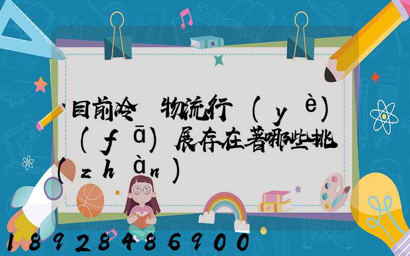 目前冷鏈物流行業(yè)發(fā)展存在著哪些挑戰(zhàn)
