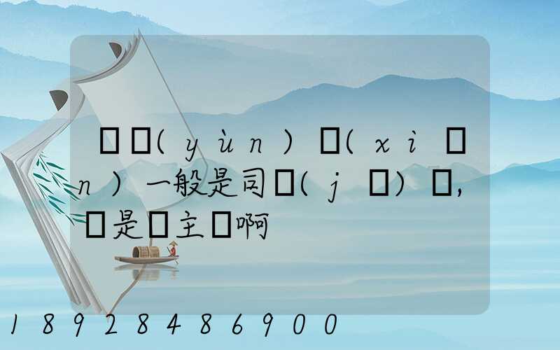 貨運(yùn)險(xiǎn)一般是司機(jī)買,還是貨主買啊