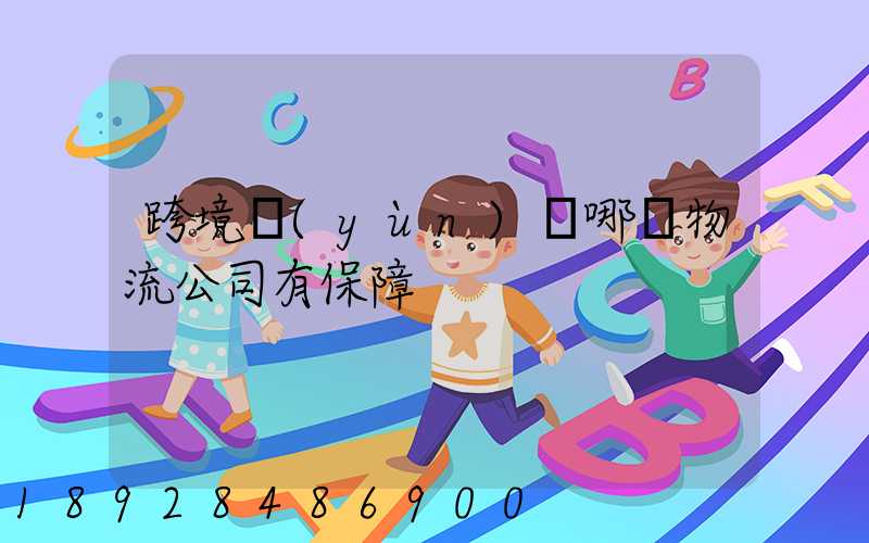 跨境運(yùn)輸哪個物流公司有保障