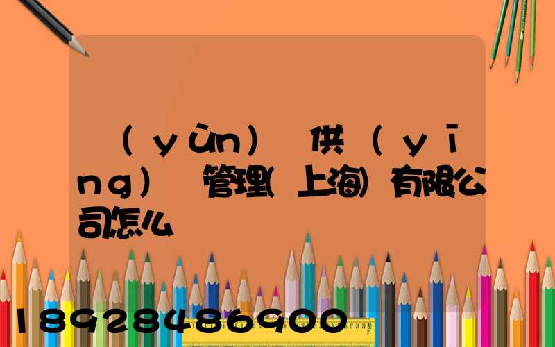 運(yùn)納供應(yīng)鏈管理(上海)有限公司怎么樣