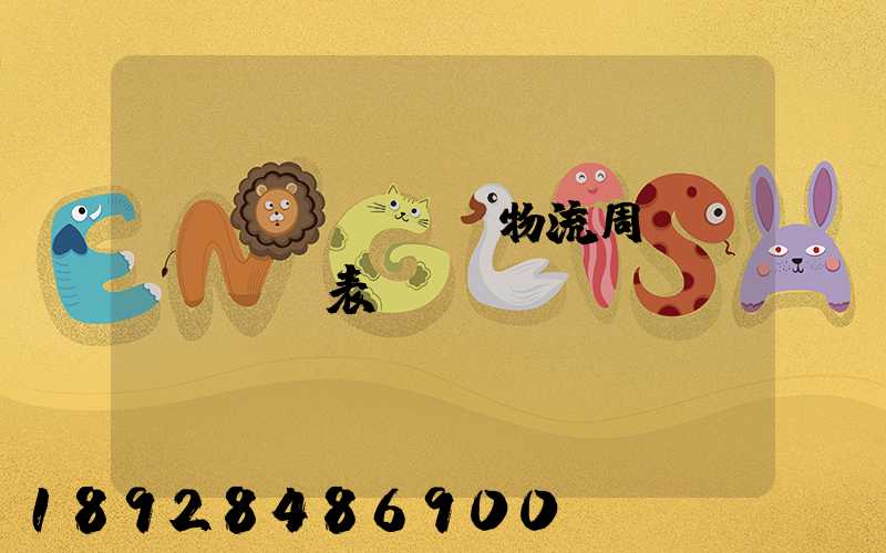 運(yùn)輸物流周報(bào)表