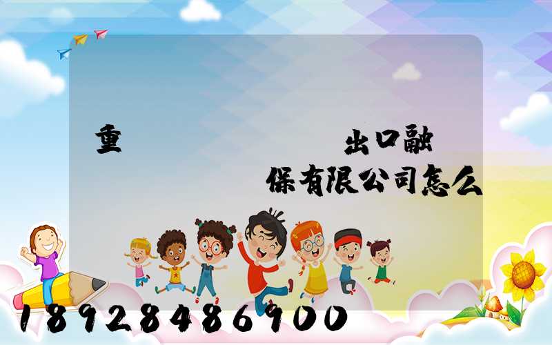 重慶進(jìn)出口融資擔(dān)保有限公司怎么樣