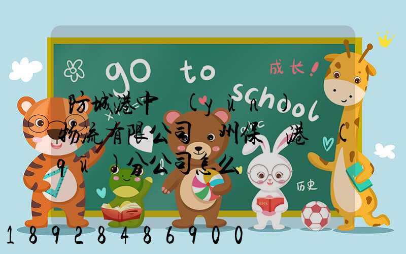 防城港中運(yùn)國際物流有限公司欽州保稅港區(qū)分公司怎么樣