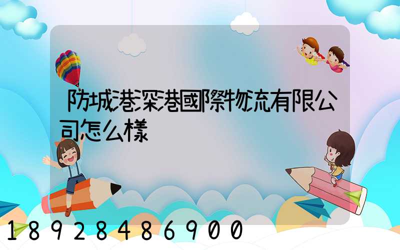 防城港深港國際物流有限公司怎么樣